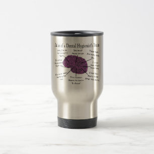 Mug De Voyage Atlas du cerveau d'un hygiéniste dentaire