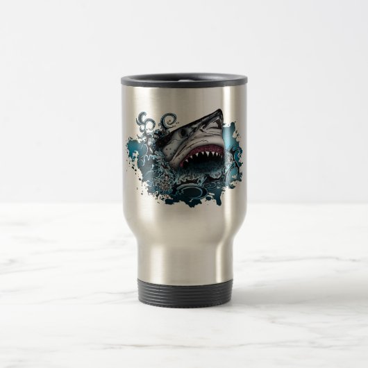 Mug De Voyage Attaque de requins (Centre)
