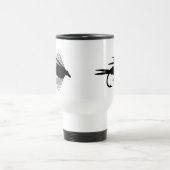 Mug De Voyage Attrait de pêche de mouche noire (Centre)