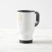 Mug De Voyage Attrape-rêves--Turquoise Bleu (Devant droit)
