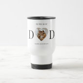 Mug De Voyage Au meilleur papa photo personnalisée | Cadeau fête (Centre)