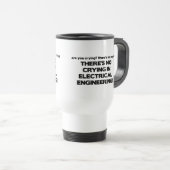 Mug De Voyage Aucun pleurer dans l'électrotechnique (Devant droit)