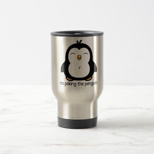 Mug De Voyage Aucun pousser le pingouin (Centre)