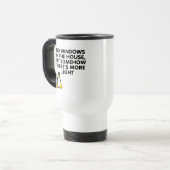 Mug De Voyage Aucunes fenêtres dans la maison… (Devant gauche)