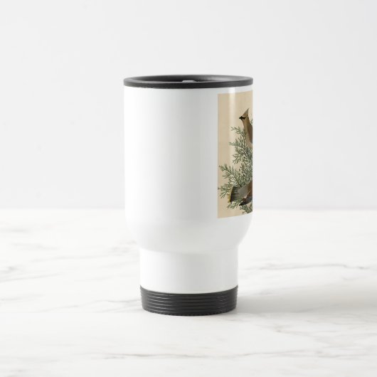 Mug De Voyage Audubon Cèdre cire oiseau (Centre)