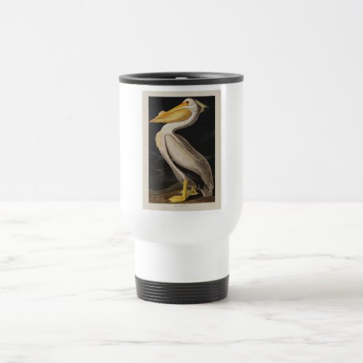 Mug De Voyage Audubon White Pelican Bird Amérique (Centre)