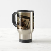 Mug De Voyage Aussie Kangaroo Avion Pilote, (Devant gauche)