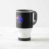 Mug De Voyage Australie Carte du drapeau Voyage (Devant droit)