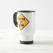 Mug De Voyage Auteur au signe fonctionnant de précaution de (Devant gauche)