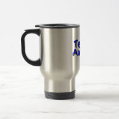 Mug De Voyage Autisme d'équipe (bleu) (Gauche)