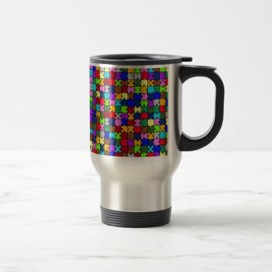 Mug De Voyage Autistic Jigsaw (Droit)