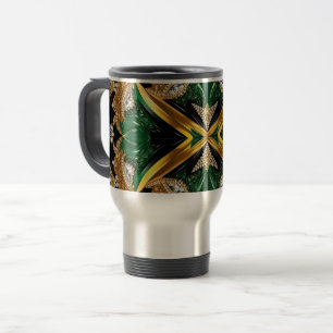 Mug de voyage aux couleurs jamaïcaines design