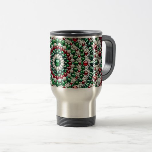 Mug de voyage avec design couleur italienne (Devant droit)