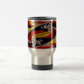 Mug de voyage avec design de couleurs belges (Centre)