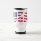 Mug de voyage avec drapeau américain en forme de c (Centre)