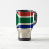 Mug de voyage avec drapeau d'Afrique du Sud (Devant droit)