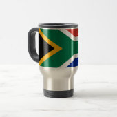 Mug de voyage avec drapeau d'Afrique du Sud (Devant gauche)