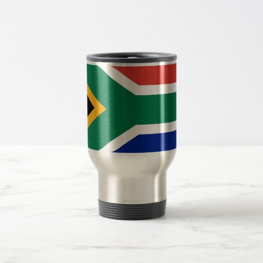 Mug de voyage avec drapeau d'Afrique du Sud (Centre)