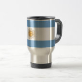 Mug de voyage avec Drapeau d'Argentine (Devant droit)