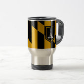 Mug de voyage avec Drapeau de Baltimore, Maryland, (Devant droit)
