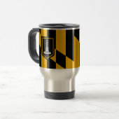 Mug de voyage avec Drapeau de Baltimore, Maryland, (Devant gauche)