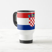 Mug de voyage avec drapeau de Croatie (Devant gauche)