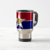 Mug de voyage avec Drapeau de Dallas, Texas, USA (Devant droit)