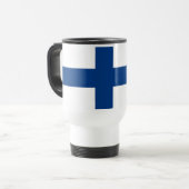 Mug de voyage avec Drapeau de Finlande (Devant gauche)