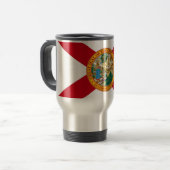 Mug de voyage avec Drapeau de Floride - USA (Devant gauche)