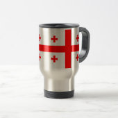 Mug de voyage avec Drapeau de Géorgie (Devant droit)