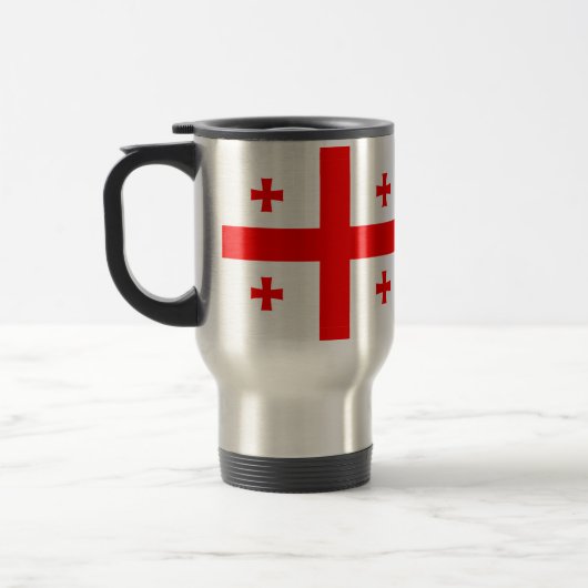 Mug de voyage avec Drapeau de Géorgie (Gauche)