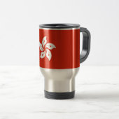 Mug de voyage avec Drapeau de Hong Kong, Chine (Devant droit)
