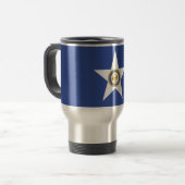 Mug de voyage avec Drapeau de Houston, Texas, USA (Devant gauche)