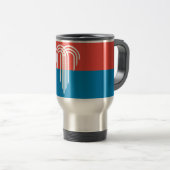 Mug de voyage avec drapeau de Kansas City, Missour (Devant droit)