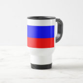 Mug de voyage avec drapeau de la Russie (Devant droit)