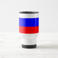 Mug de voyage avec drapeau de la Russie
