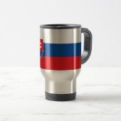 Mug de voyage avec drapeau de la Slovaquie (Devant droit)
