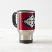 Mug de voyage avec Drapeau de l'Arkansas Etat - US (Devant gauche)