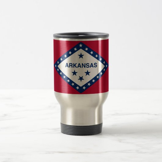 Mug de voyage avec Drapeau de l'Arkansas Etat - US (Centre)