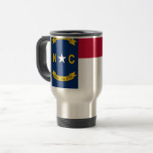 Mug de voyage avec drapeau de l'État de Caroline d (Devant gauche)