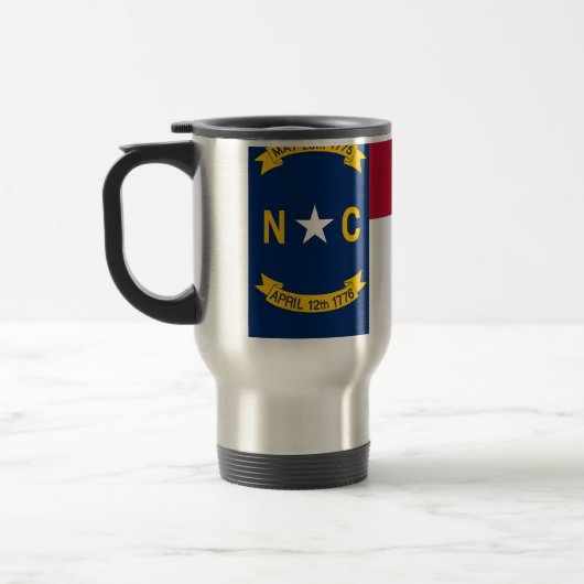 Mug de voyage avec drapeau de l'État de Caroline d (Gauche)