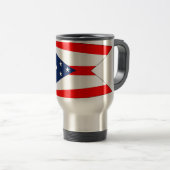 Mug de voyage avec Drapeau de l'Etat de l'Ohio - U (Devant droit)