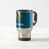 Mug de voyage avec Drapeau de l'état de l'Oklahoma (Devant droit)