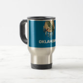 Mug de voyage avec Drapeau de l'état de l'Oklahoma (Devant gauche)