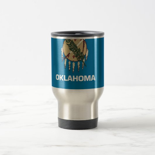 Mug de voyage avec Drapeau de l'état de l'Oklahoma (Centre)
