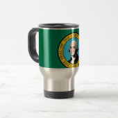 Mug de voyage avec drapeau de l'État de Washington (Devant gauche)