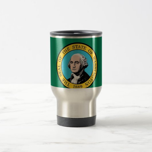Mug de voyage avec drapeau de l'État de Washington (Centre)
