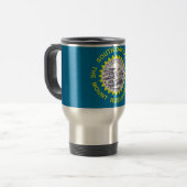 Mug de voyage avec Drapeau de l'Etat du Dakota du  (Devant gauche)