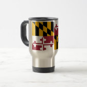 Mug de voyage avec Drapeau de l'état du Maryland - (Devant gauche)