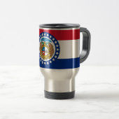 Mug de voyage avec Drapeau de l'État du Missouri - (Devant droit)